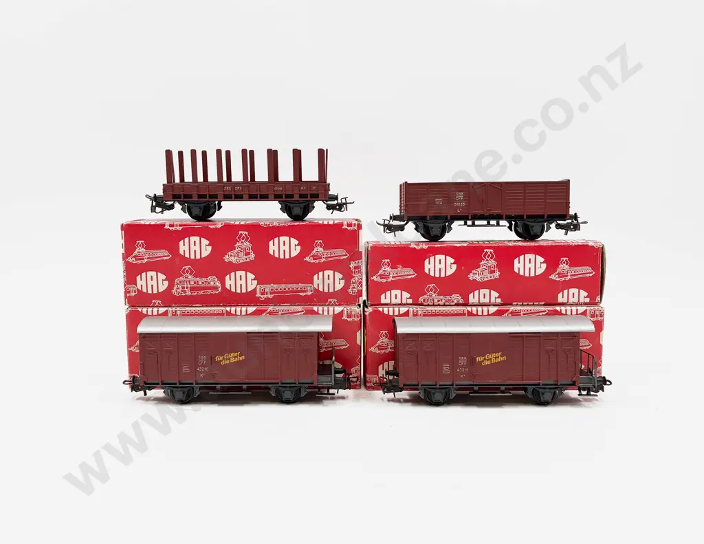 HAG HO Gauge As New SBB CFF Swiss Railway Four Rolling Stock Wagons Image 1++