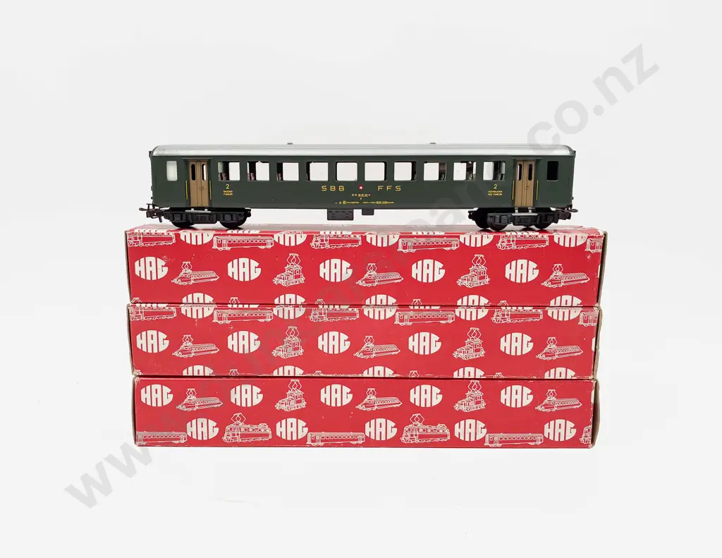 HAG HO Gauge As New SBB FFS Railway Three Coaches Image 1++
