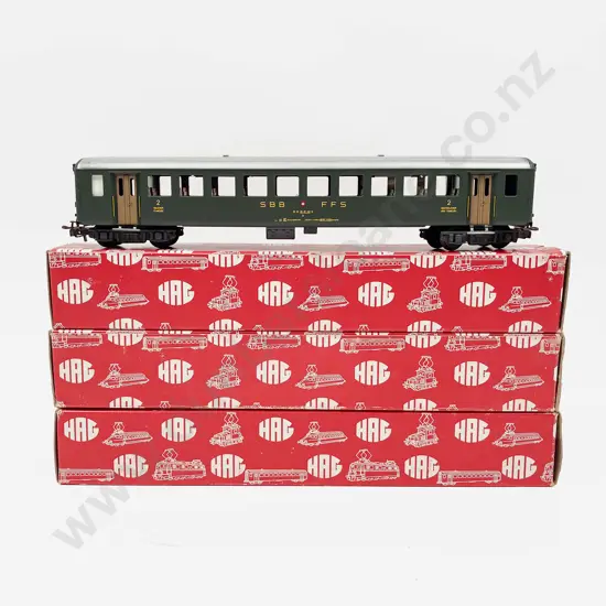 HAG HO Gauge As New SBB FFS Railway Three Coaches