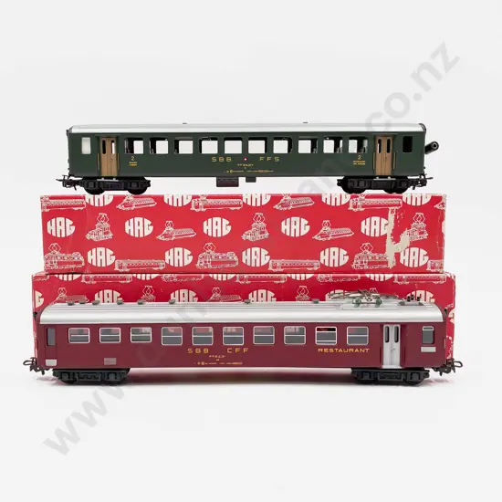 HAG HO Gauge As New SBB FFS Railway Two Coaches