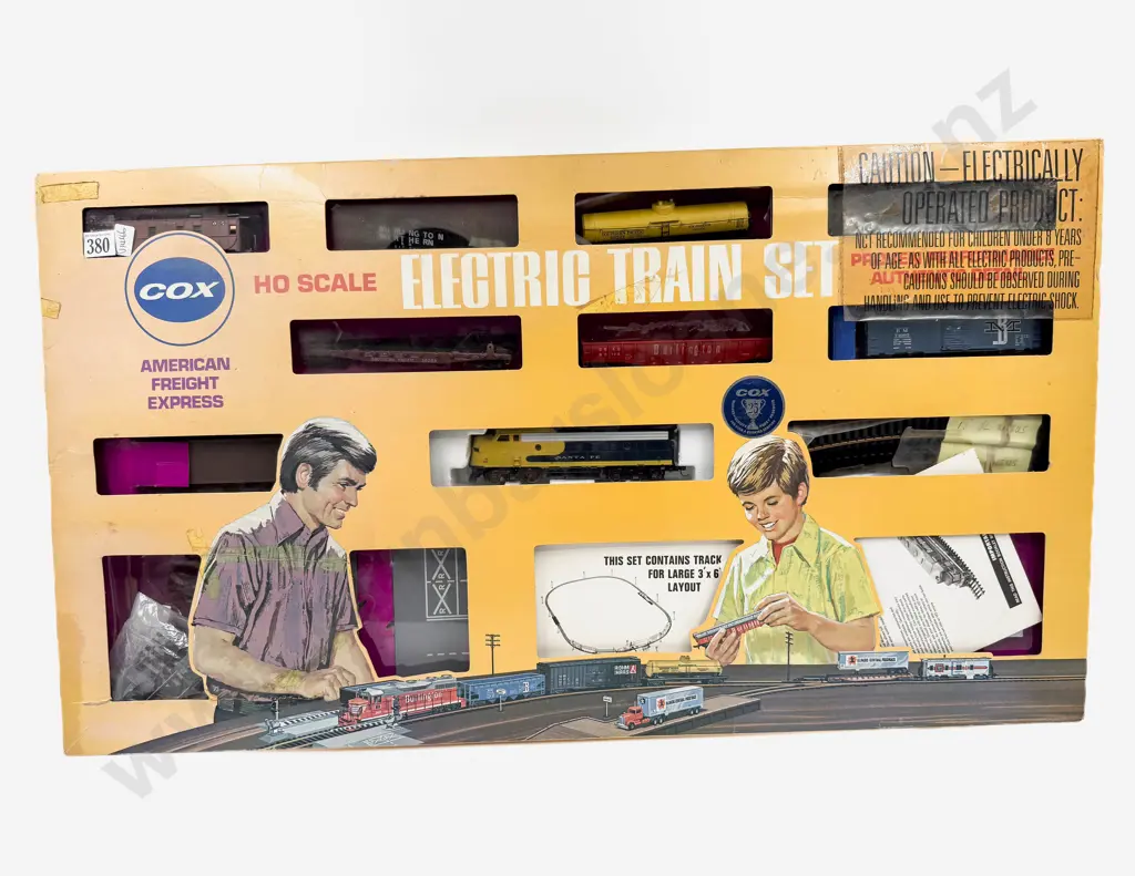 Cox HO Made in USA Electric American Freight Express Train Set Image 1++
