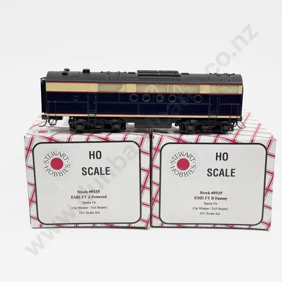 Stewart Hobbies HO EMD FT A & B Powered & Dummy x2 Diesel Santa Fe Locomotive