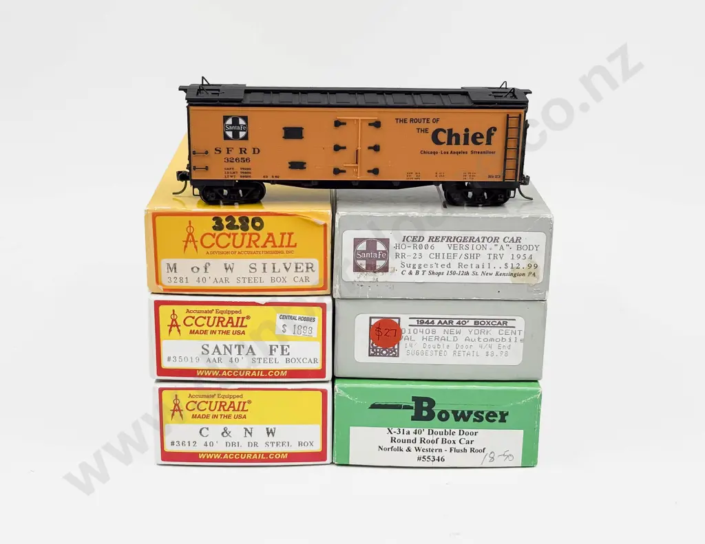 Mixed Manufacture HO American Lines Rolling Stock Box Cars Image 1++
