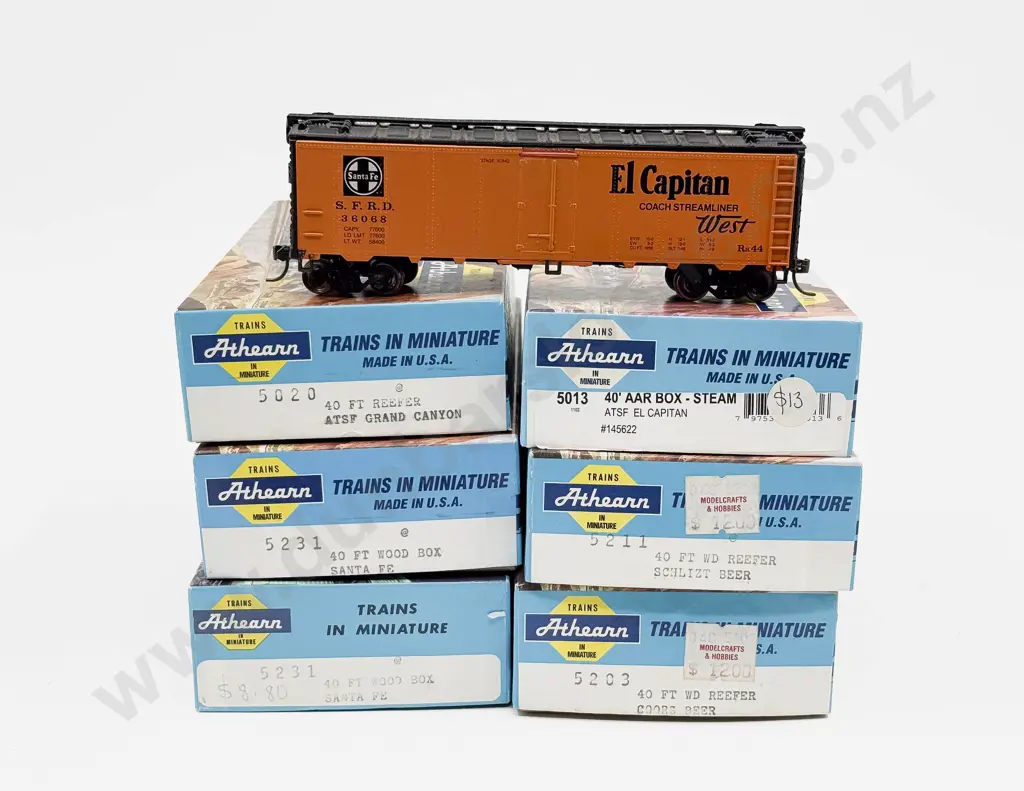 Athearn HO American Lines Six Completed Kit Box Cars Image 1++