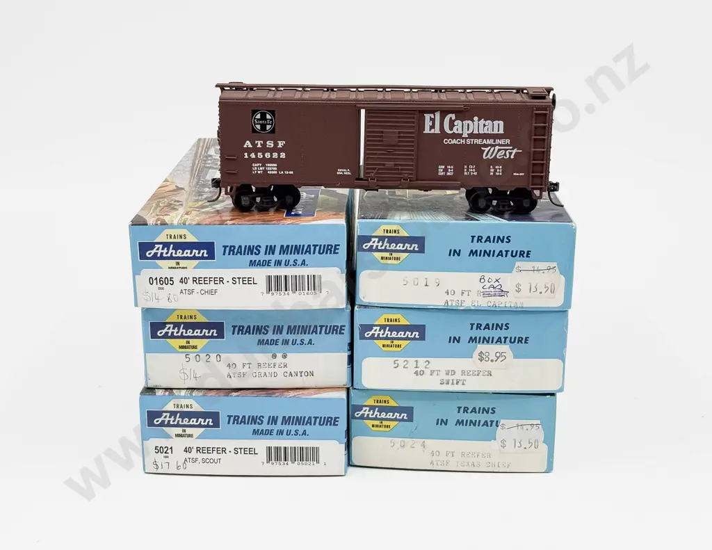 Athearn HO American Lines Six Completed Kit Box Cars Image 1++