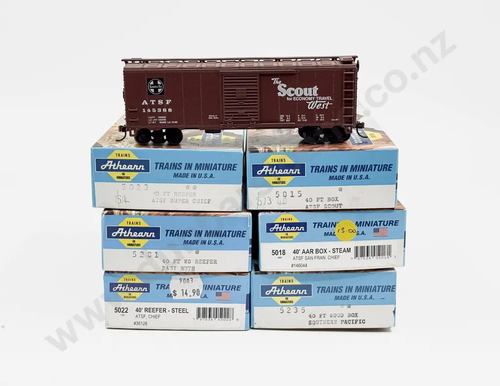 Athearn HO American Lines Six Completed Kit Box Cars Image 1++