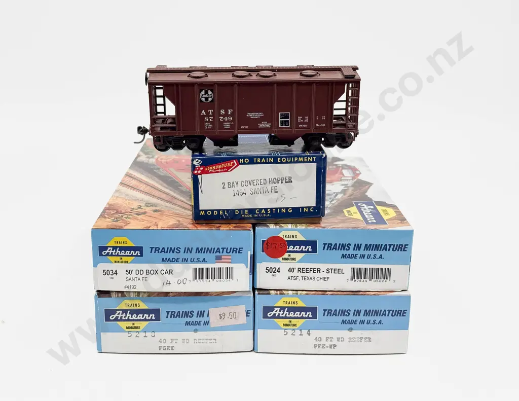 Athearn and Roundhouse HO American Lines Five Completed Kit Box Cars Image 1++