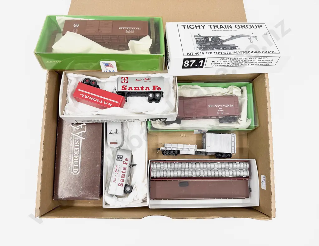 Tichy Train Group and Other Manufacture Completed Kit Rolling Stock Wagons (8) Image 1++