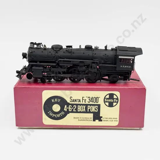 Key Imports SamHongsa HO Santa Fe 4-6-2 ATSF 3437 Class Locomotive and Tender