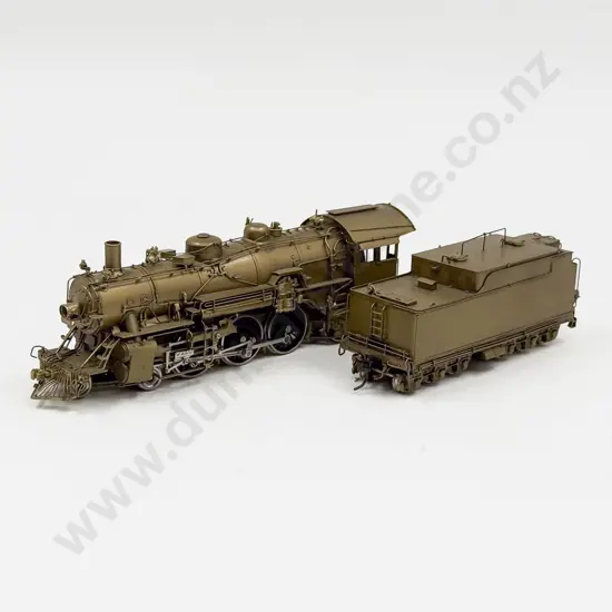 Hallmark Models Dong Jin Korea Unboxed HO Undecorated Brass Santa Fe 4-6-2 Locomotive and Tender