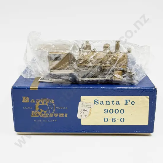 Balboa Katsumi HO Undecorated Brass Santa Fe 0-6-0 9000 Class Locomotive and Tender