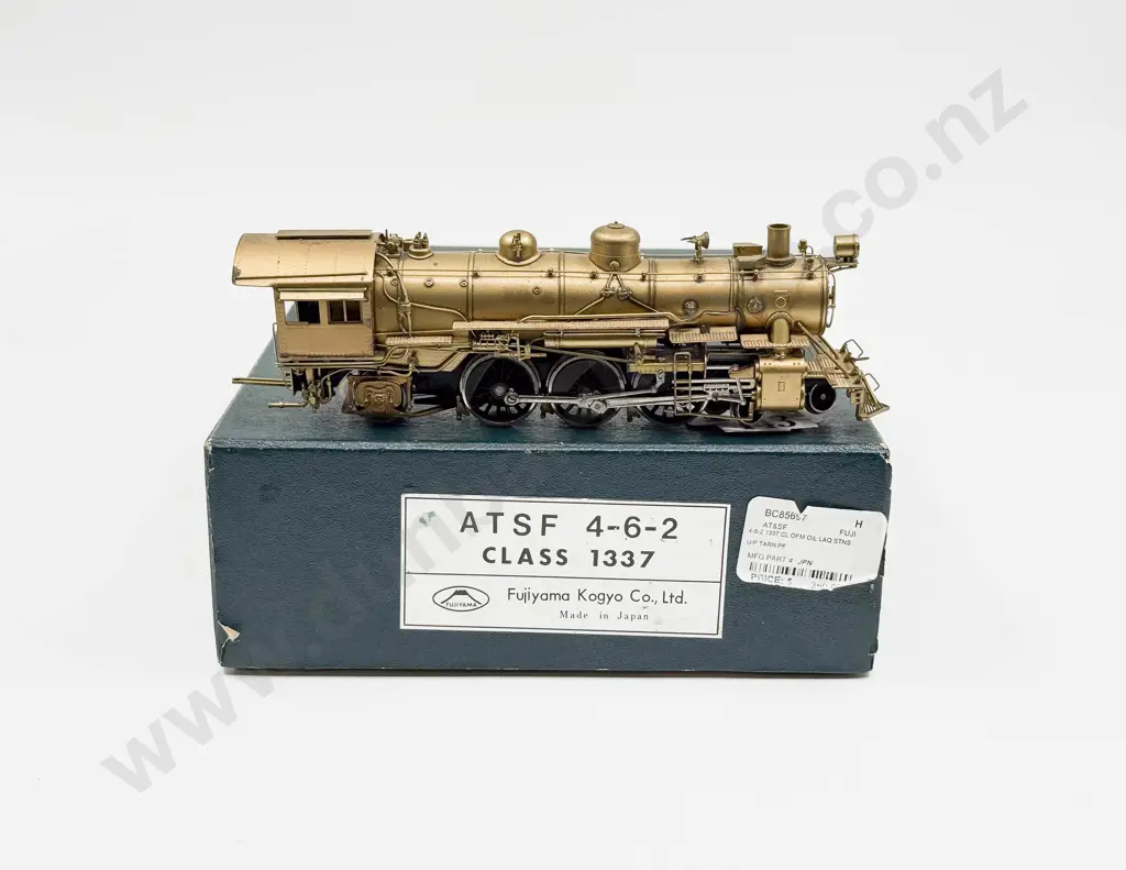 Fujiyama HO Undecorated Brass Santa Fe 4-6-2 1337 Class ATSF Locomotive and Tender Image 1++