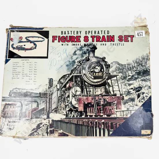 TH Mark Japan Part Boxed Figure 8 Train Set Plastic/Battery Operated