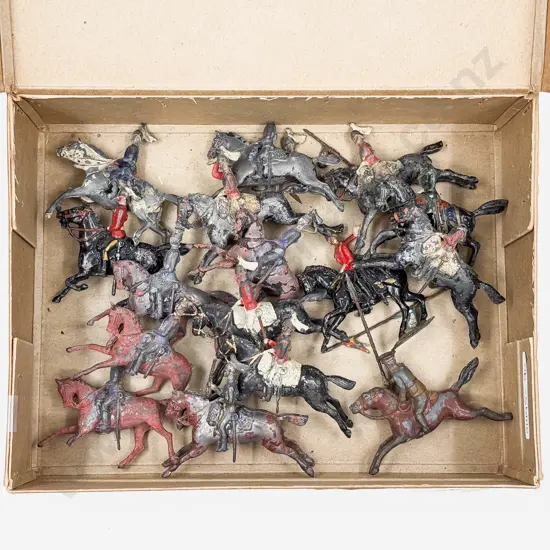 Britains and J Hill & Co Cavalry Soldiers (16) very playworn