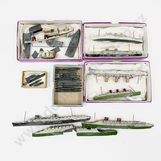 Dinky Unboxed Famous Liner and other Ship Models (faults)
