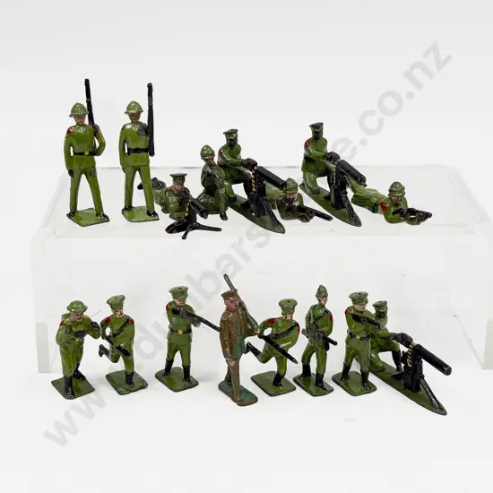 Mixed Britains and J Hill & Co WWI Infantry (16) repainted