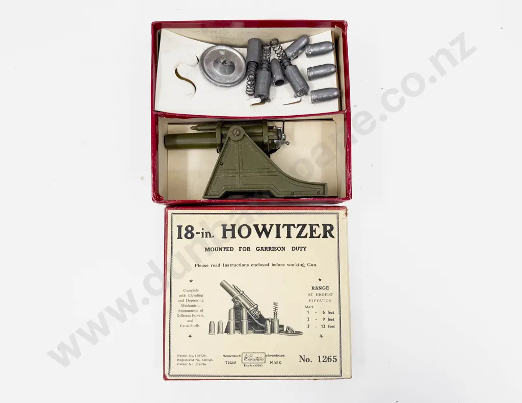Boxed Britains No1265 18-in Howitzer (1936 Version) Image 1++