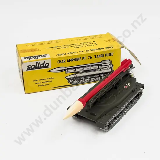 Boxed Solido Made in France Ref 218/207 Char Amphibie Pt 76 Lance Fusée Rocket Launcher