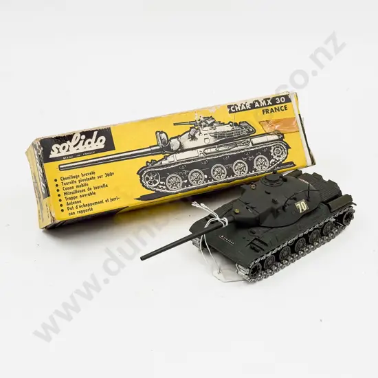 Boxed Solido Made in France Ref 209 1/1965 Char AMX 30 Canon Mobile