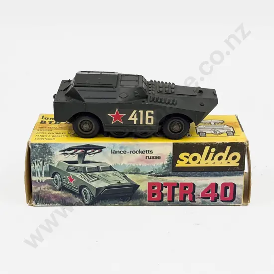 Boxed Solido Made in France Ref 225 1/71 BTR 40 Lance-rocketts russe