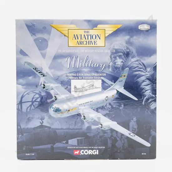 Boxed Corgi Aviation Archive 48104 Boeing C-97A Stratofreighter Military Air Transport Services