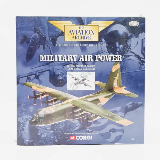 Boxed Corgi Aviation Archive 48406 C-130A Hercules 56-0489 USAF Vietnam Camouflage