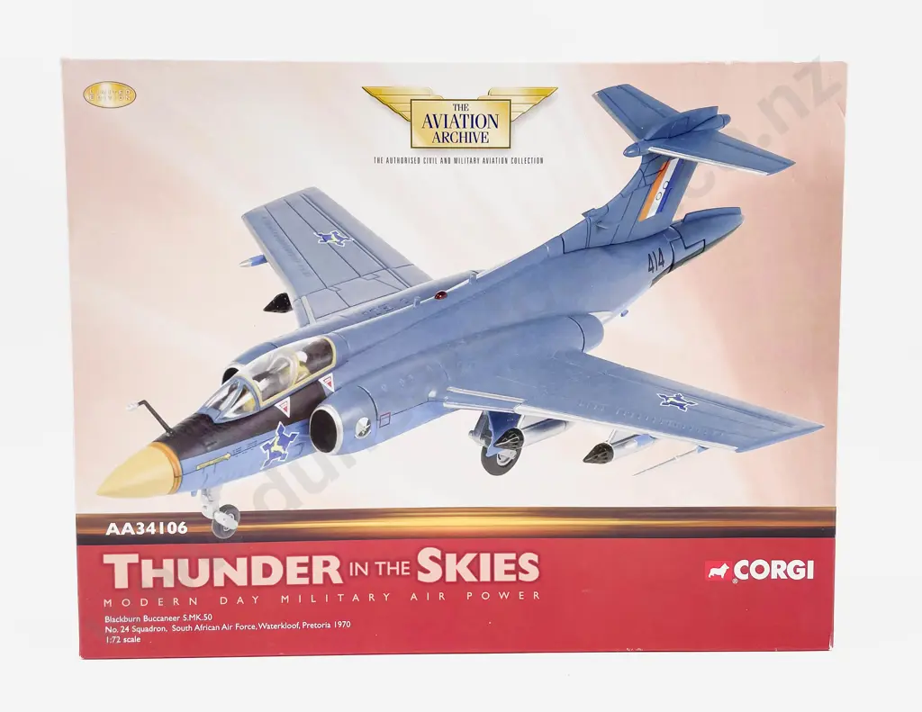 Boxed Corgi Aviation Archive AA34106 Thunder in the Skies Blackburn Buccaneer S.MK.50 No.24 Sqn Image 1++