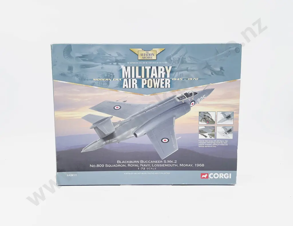 Boxed Corgi Aviation Archive AA34101 Blackburn Buccaneer S.Mk.2 No.809 Squadron Image 1++
