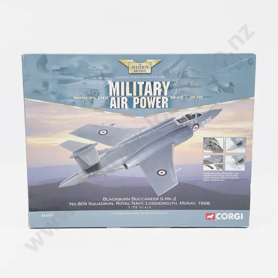 Boxed Corgi Aviation Archive AA34101 Blackburn Buccaneer S.Mk.2 No.809 Squadron