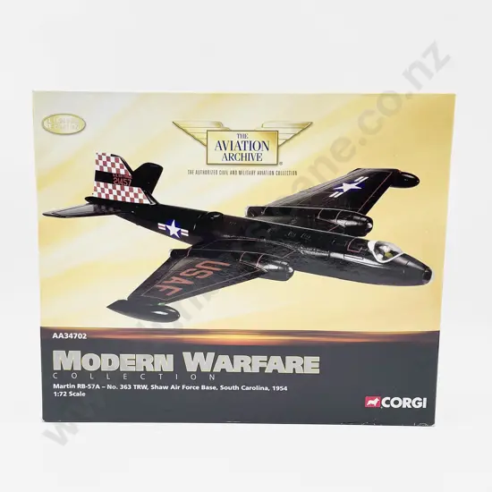 Boxed Corgi Aviation Archive AA34702 Modern Warfare Martin RB-57A Canberra United States Air Force 21457 363rd Tactical Reconnaissance Wing