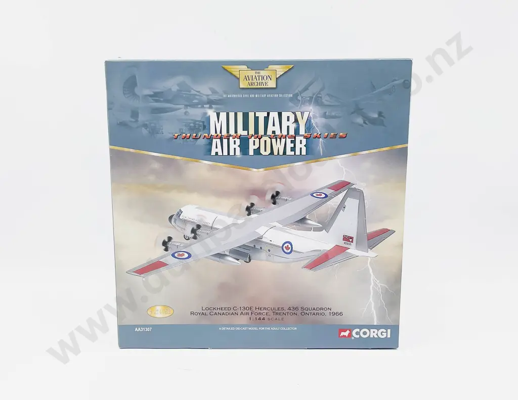 Boxed Corgi Aviation Archive AA31307 Lockheed C 130E Hercules 436 Sqn Royal Canadian AIr Force Image 1++