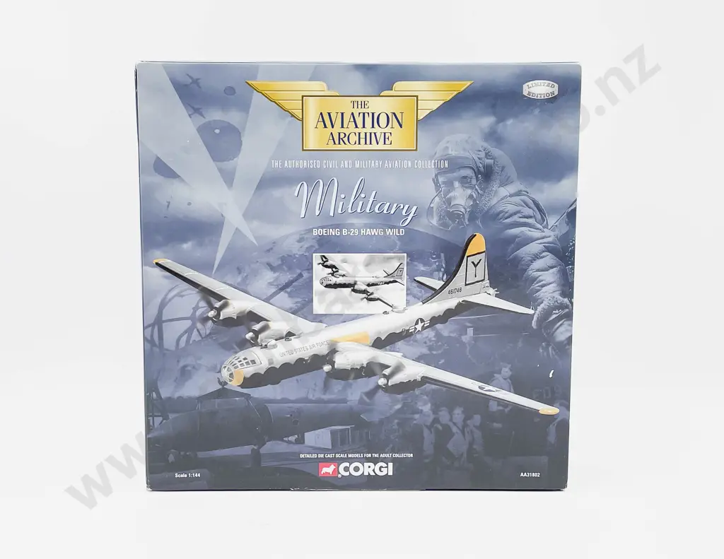 Boxed Corgi Aviation Archive AA31802 Boeing B-29 Hawg Wild Image 1++
