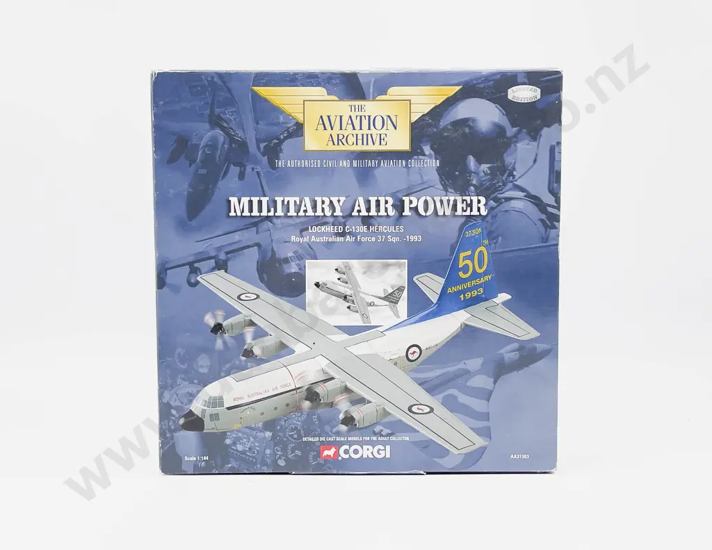 Boxed Corgi Aviation Archive AA31303 Military Air Power  Lockheed C-130E Hercules Image 1++