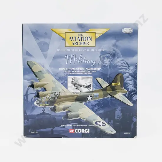Boxed Corgi Aviation Archive AA31103 Military Boeing B-17 Flying Fortress 'Yankee Doodle' 414th Sqn