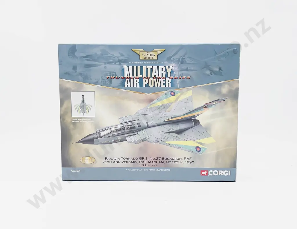 Boxed Corgi Aviation Archive AA33604 Panavia Tornado GR.1 No27 Sqn 75th Anniversary RAF Marham Image 1++
