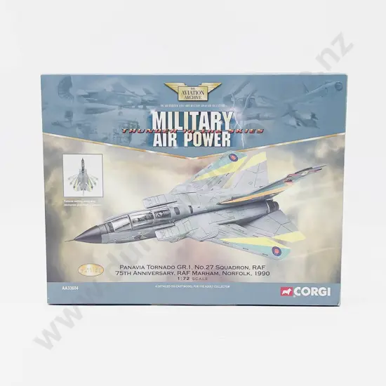 Boxed Corgi Aviation Archive AA33604 Panavia Tornado GR.1 No27 Sqn 75th Anniversary RAF Marham