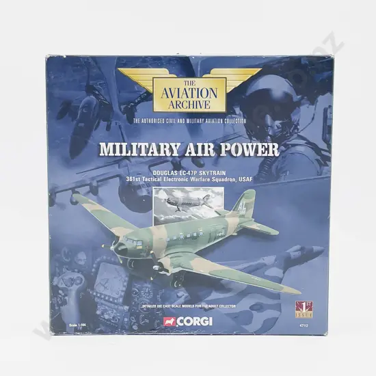 Boxed Corgi Aviation Archive 47112 Military Air Power Douglas EC-47P Skytrain
