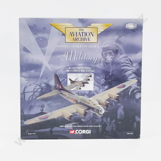 Boxed Corgi Aviation Archive AA31101 Military Boeing B-17G Flying Fortress III