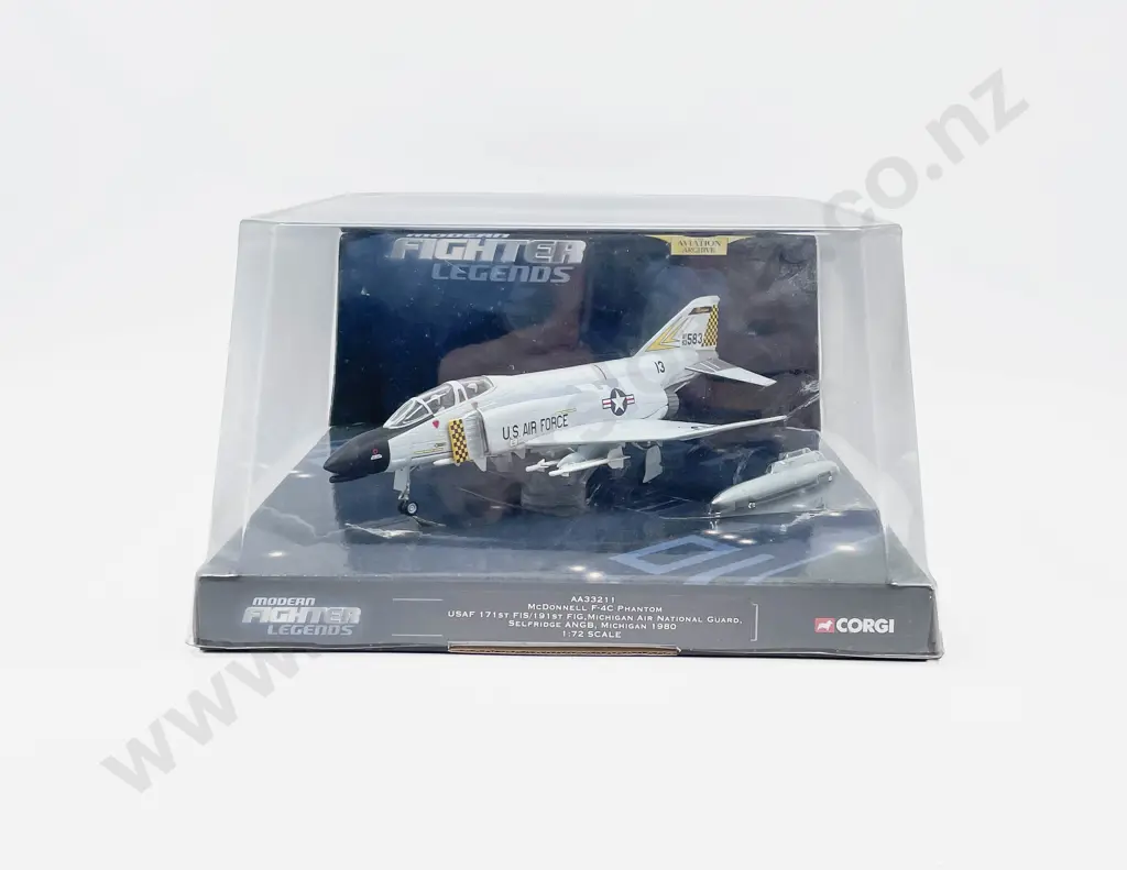 Boxed Corgi Aviation Archive Modern Fighter Legends AA33211 McDonnell Phantom F-4C; USAF 171st FIS/191st FIG. Michigan Air National Guard Image 1++