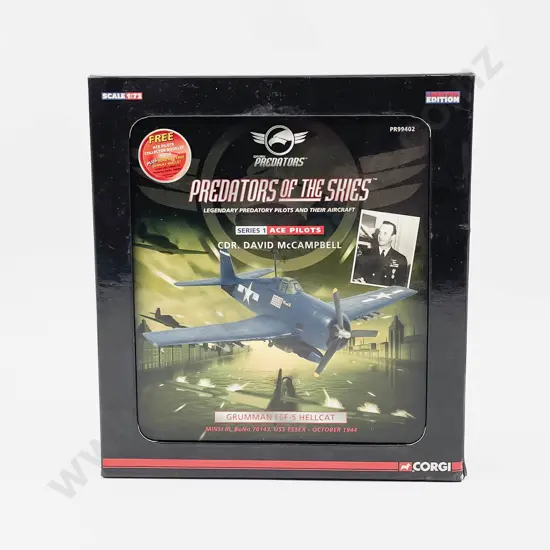 Boxed Corgi PR99402 Predators of the Skies Ace Pilot CDR David McCampbell