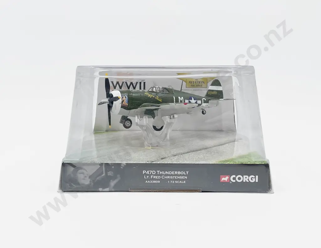 Boxed Corgi AA33809 WWII Legends P-47D Thunderbolt LT Frederick Christensen Image 1++