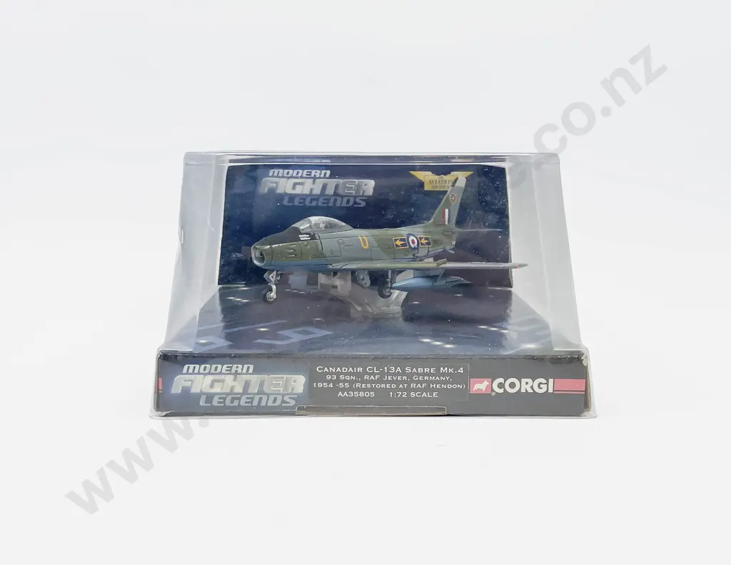 Boxed Corgi AA35805 Modern Fighter Legends Canadair CL-13A Sabre Mk.4 Royal Air Force XB812/U No93 Squadron Image 1++