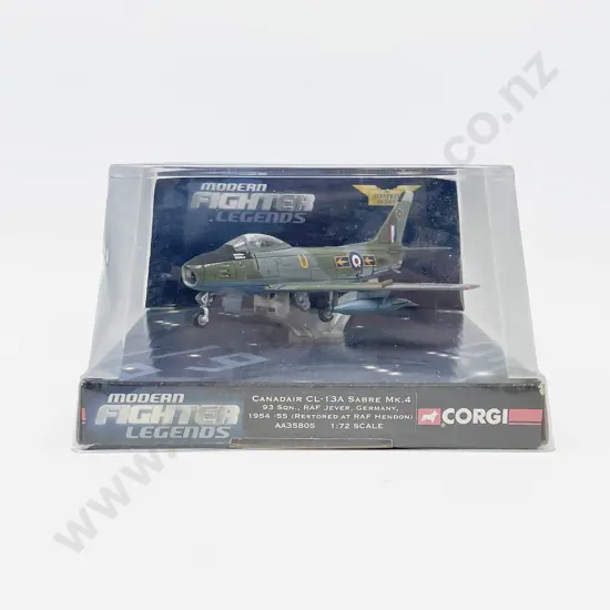 Boxed Corgi AA35805 Modern Fighter Legends Canadair CL-13A Sabre Mk.4 Royal Air Force XB812/U No93 Squadron