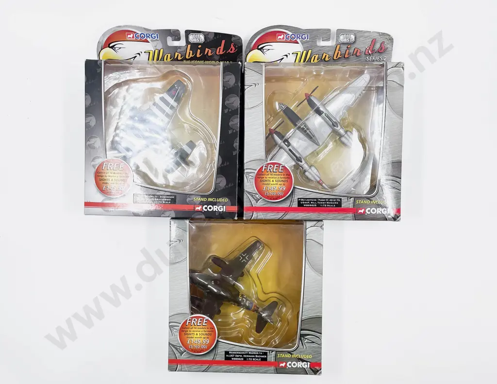 Three Boxed Corgi Warbirds Image 1++