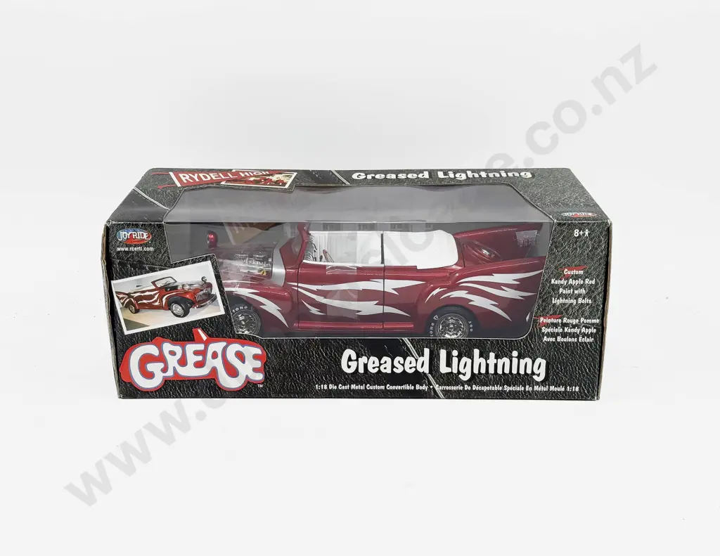 Boxed Joyride 1:18 Scale Grease - Greased Lightning Image 1++