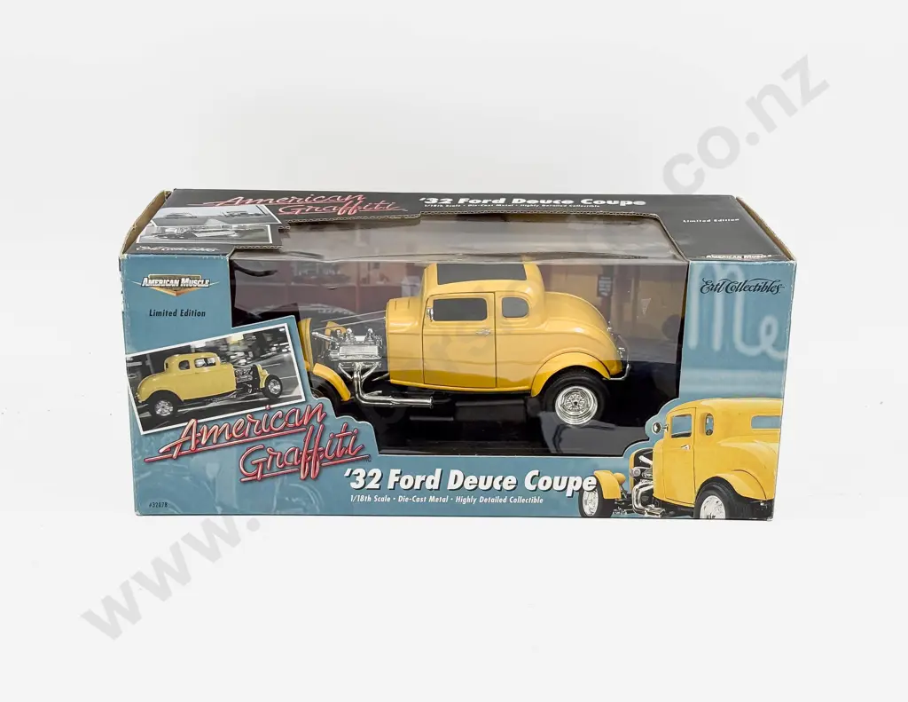 Boxed Ertl American Muscle 1:18 Scale American Graffiti - '32 Ford Deuce Coupe Image 1++