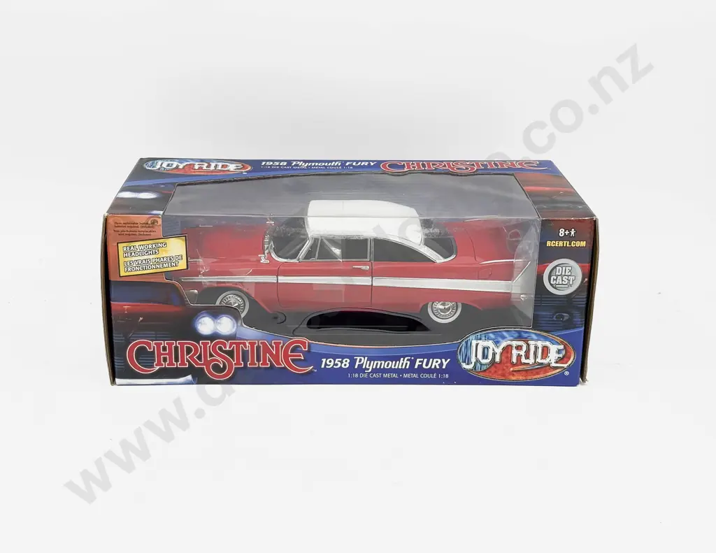 Boxed Joyride 1:18 Scale Christine  - 1958 Plymouth Fury Image 1++