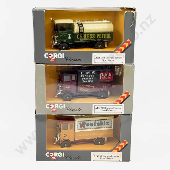 Three Corgi Classics Weetbix - Carless Petrol - LMS Puck Matches