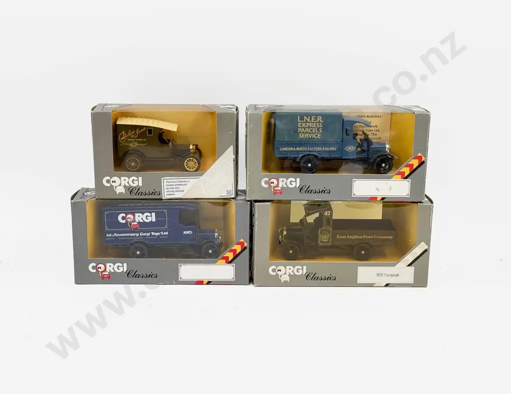 Four Corgi Classics Dickins & Jones - LNER Express - Corgi - East Anglian Fruit Co Image 1++
