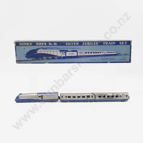 Dinky Boxed No16 'Silver Jubilee' Train Set Playworn